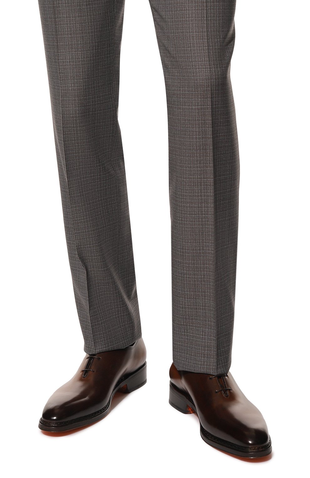 Кожаные оксфорды SANTONI, арт. MCCG18047MB1BSH2, фото 3