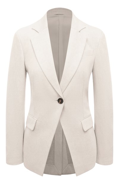 Женский жакет из хлопка и льна BRUNELLO CUCINELLI, арт. MH5612033