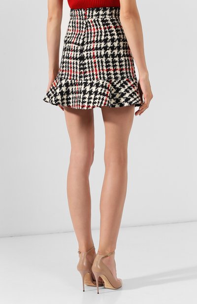 Шерстяная юбка REDVALENTINO разноцветного цвета по цене 19750 руб., арт. SR3RAC45/499, фото 4 Шерстяная юбка REDVALENTINO, арт. SR3RAC45/499, фото 4