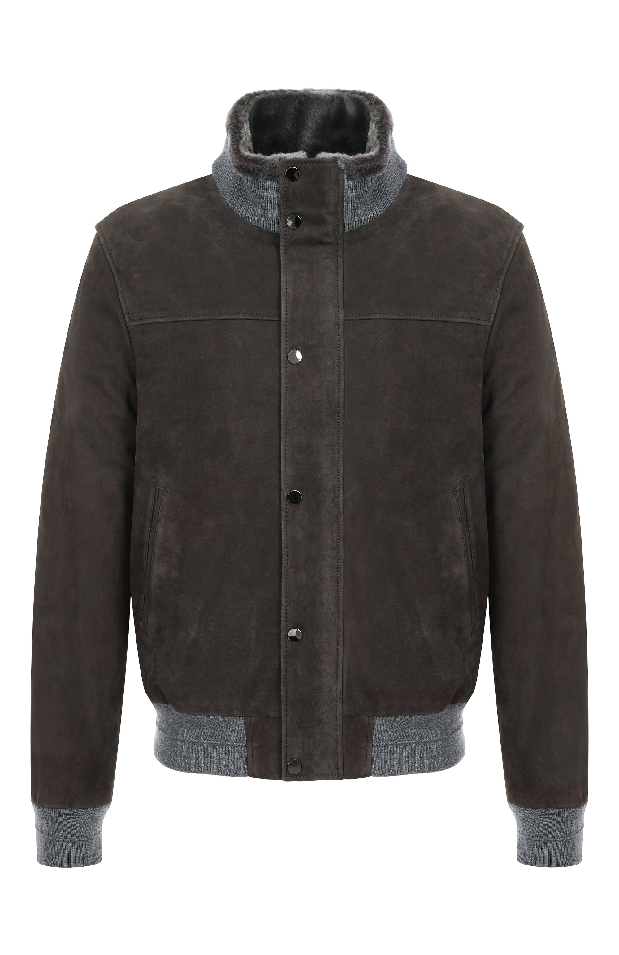 Замшевый бомбер с отделкой из овчины ANDREA CAMPAGNA, арт. 25U817-L27S29X, фото 1