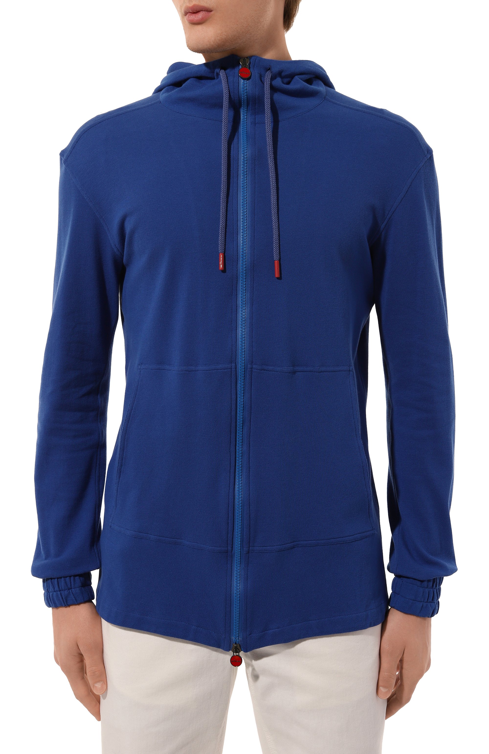 Хлопковая толстовка KITON синего цвета по цене 87550 руб., арт. UMC010H08801, фото 3 Хлопковая толстовка KITON, арт. UMC010H08801, фото 3