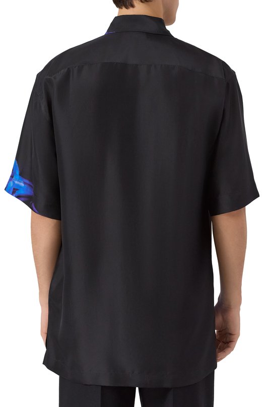 Шелковая рубашка Dries Van Noten 020700-2125-900 Чёрный  020700-2125-900 Фото 4