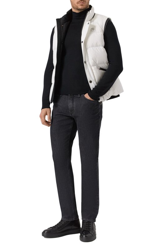 Шерстяная водолазка Canali C0002/MK01149 Чёрный  C0002/MK01149 Фото 2