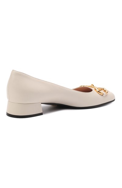 Кожаные туфли GUCCI белого цвета по цене 99360 руб., арт. 645600/C9D00, фото 4 Кожаные туфли GUCCI, арт. 645600/C9D00, фото 4