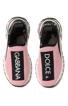 Мужского текстильные кроссовки sorrento 2.0 DOLCE & GABBANA розового цвета, арт. DA5170/AA836/24-28 | Фото 4 (Материал внутренний: Текстиль, Натуральная кожа; Материал внешний: Текстиль; Нос: Не проставлено; Региональные ограничения белый список (Axapta Mercury): Не проставлено)
