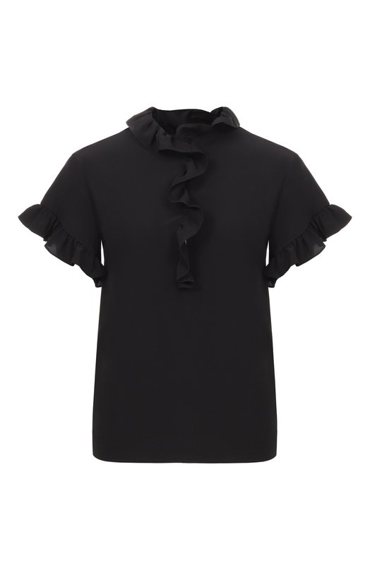 Шелковый топ Chloé CH26SHT33005 Чёрный CH26SHT33005