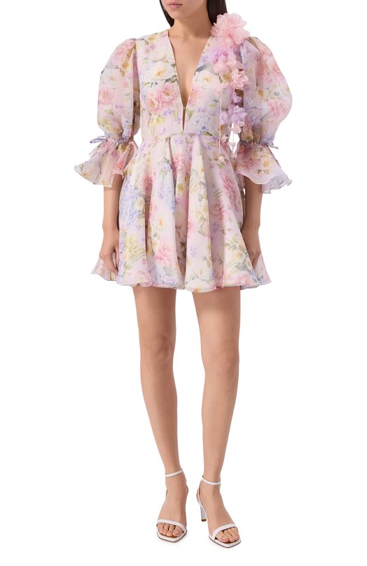 Платье из шелка и льна YVON 0 160025 Розовый  0 160025 Фото 2