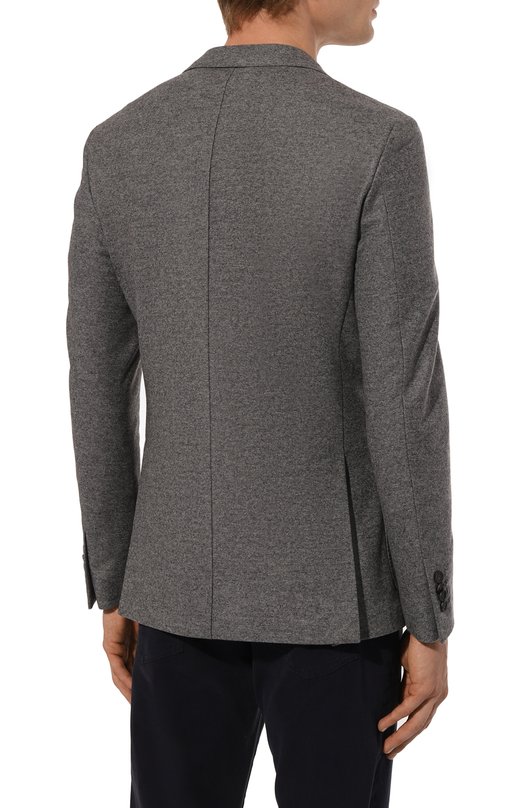 Пиджак из шерсти и хлопка Fradi Серый, фото 6