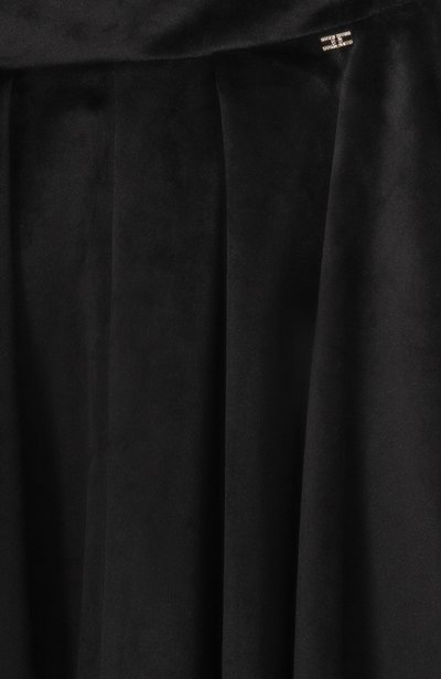 Бархатная юбка ELISABETTA FRANCHI LA MIA BAMBINA черного цвета по цене 24350 руб., арт. EFG02370/VE018, фото 3 Бархатная юбка ELISABETTA FRANCHI LA MIA BAMBINA, арт. EFG02370/VE018, фото 3