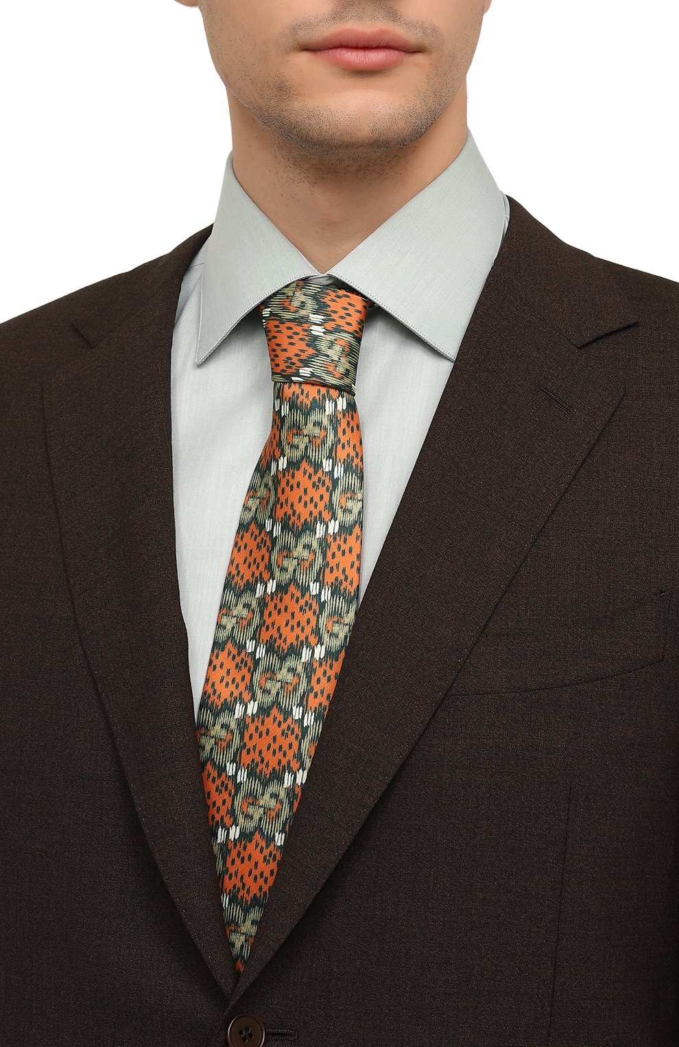 Шелковый галстук GUCCI, арт. 617466 4B004, фото 2