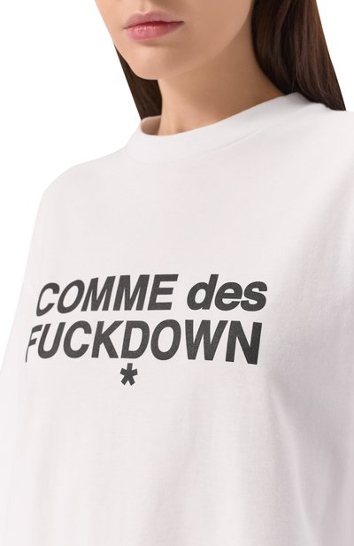 Хлопковое платье COMME DES FUCKDOWN, арт. CFABW01208, фото 5