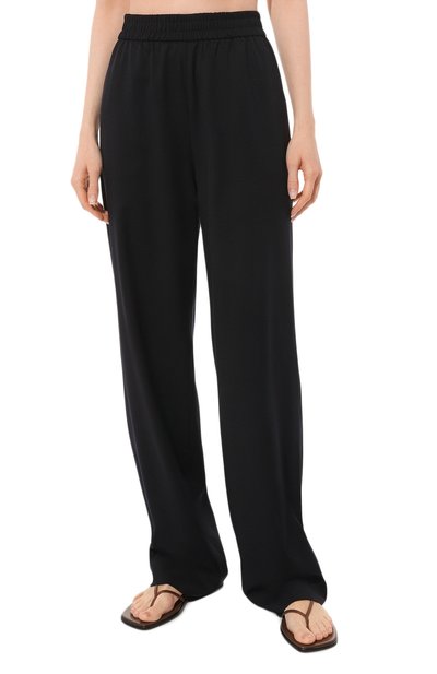 Шерстяные брюки NOBLE&BRULEE темно-синего цвета по цене 45000 руб., арт. NB22/INBIP602, фото 3 Шерстяные брюки NOBLE&BRULEE, арт. NB22/INBIP602, фото 3