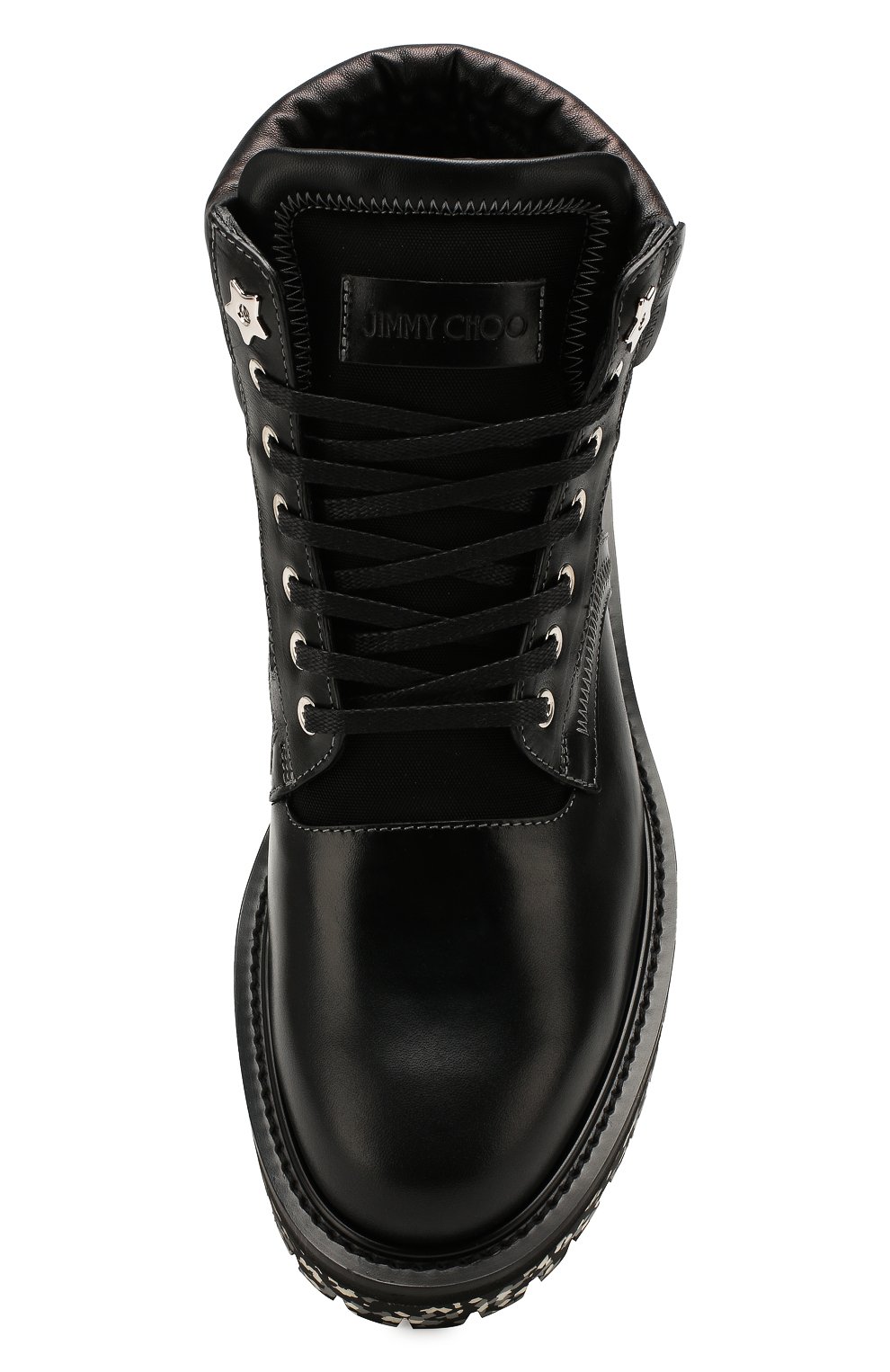 Комбинированные ботинки odin JIMMY CHOO черного цвета по цене 89950 руб., арт. 0DIN/UUY, фото 5 Комбинированные ботинки odin JIMMY CHOO, арт. 0DIN/UUY, фото 5