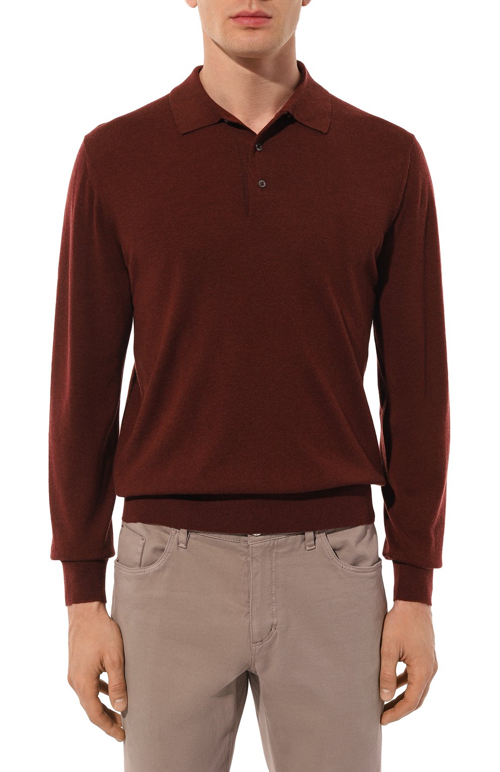 Поло из шерсти и кашемира CORNELIANI, арт. 94M579-9425184, фото 3