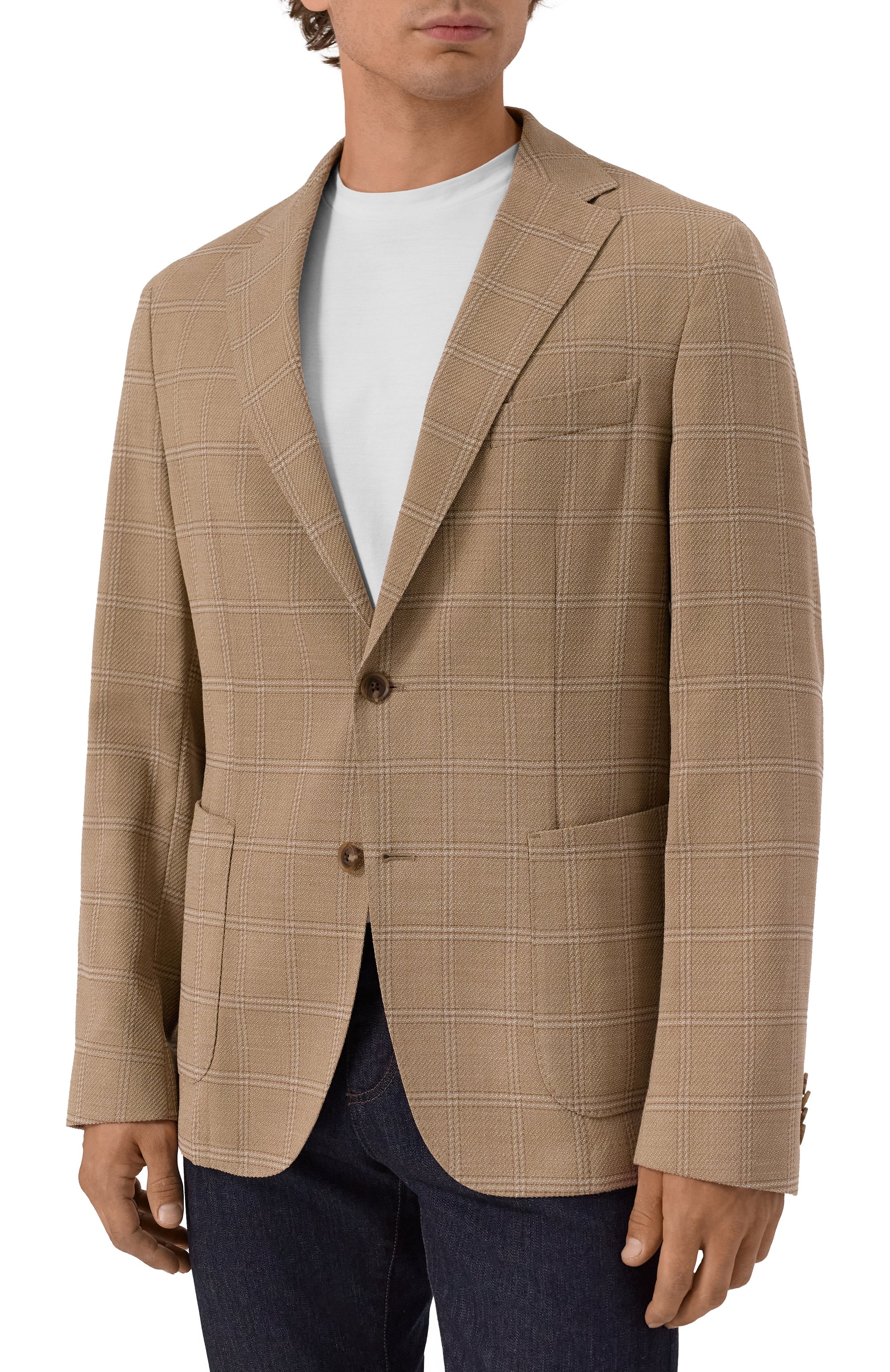 Пиджак из шерсти и хлопка BOSS, арт. 50545840, фото 5