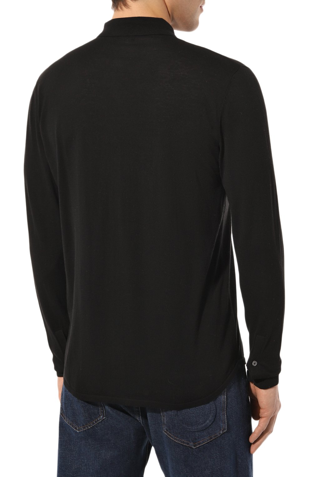 Хлопковая рубашка VAN LAACK черного цвета по цене 23650 руб., арт. SAFIN0/S00174, фото 4 Хлопковая рубашка VAN LAACK, арт. SAFIN0/S00174, фото 4