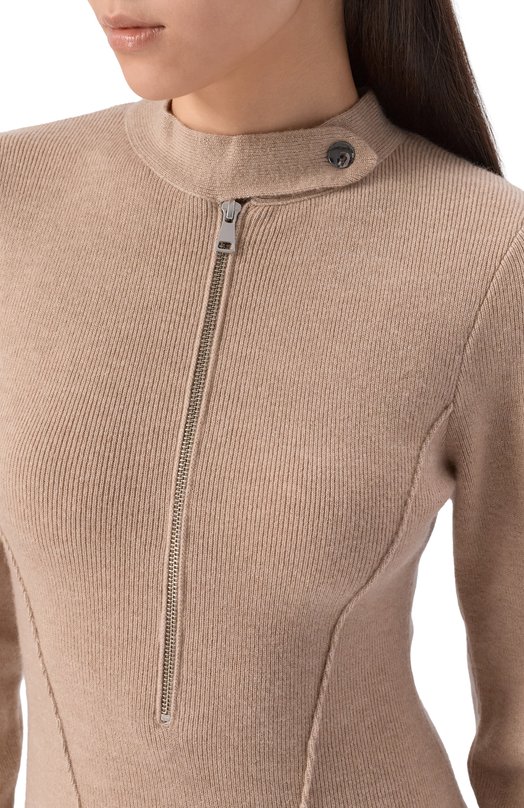 Платье из шерсти и кашемира Aya Muse AMFW2506 Бежевый  AMFW2506 Фото 4