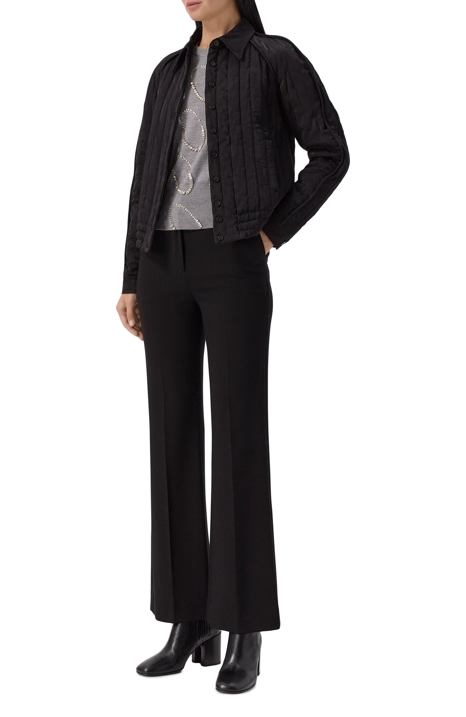 Кожаные ботильоны DRIES VAN NOTEN, арт. 262-131713/0103, фото 3