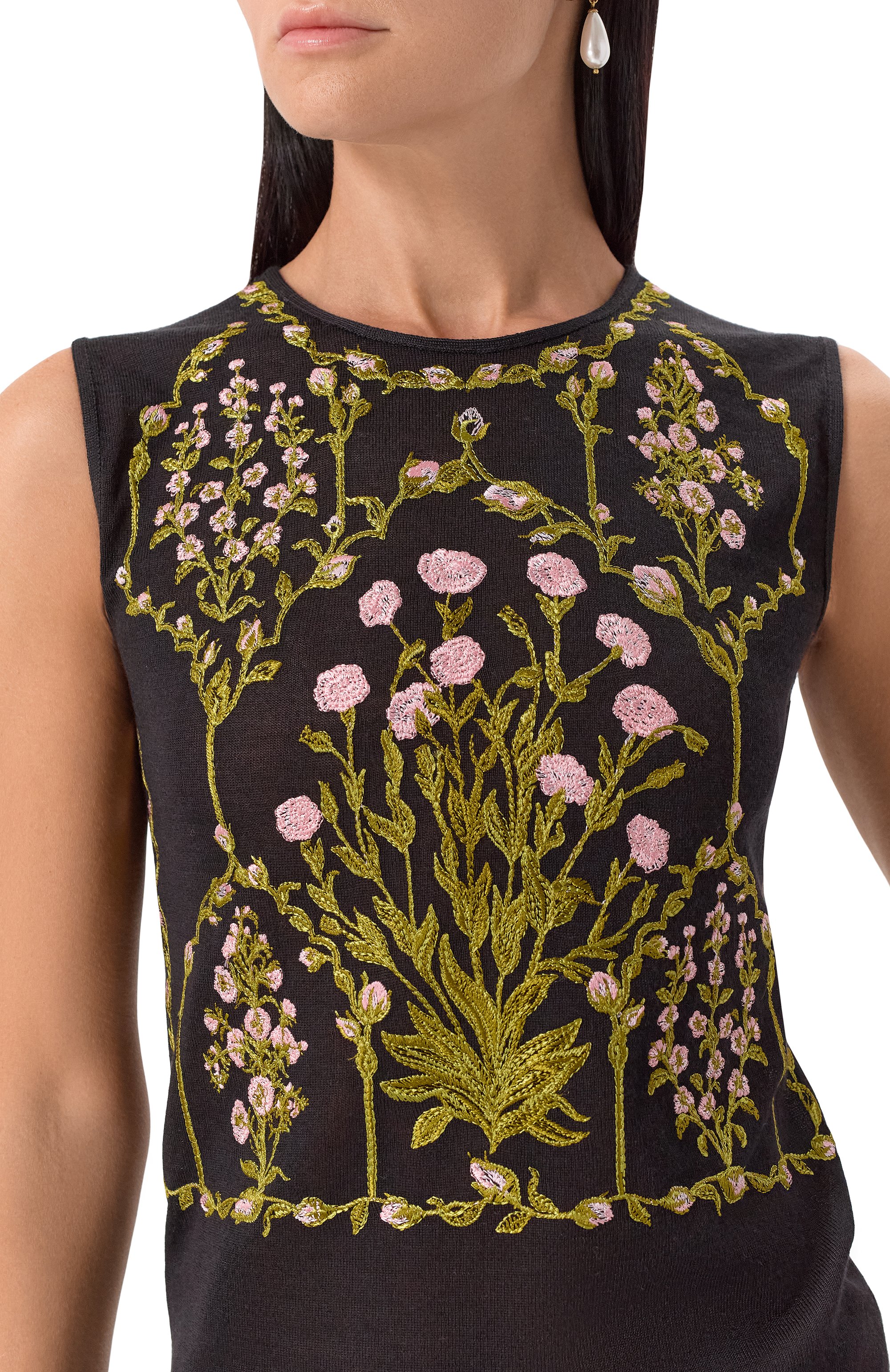 Топ из кашемира и шелка GIAMBATTISTA VALLI, арт. 25FWPVCM0M14/02CAS, фото 5