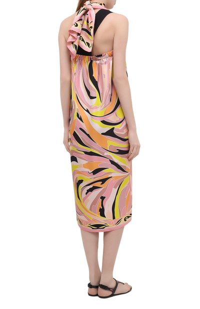 Шелковое платье EMILIO PUCCI разноцветного цвета по цене 72100 руб., арт. 1EWG45/1E791, фото 4 Шелковое платье EMILIO PUCCI, арт. 1EWG45/1E791, фото 4