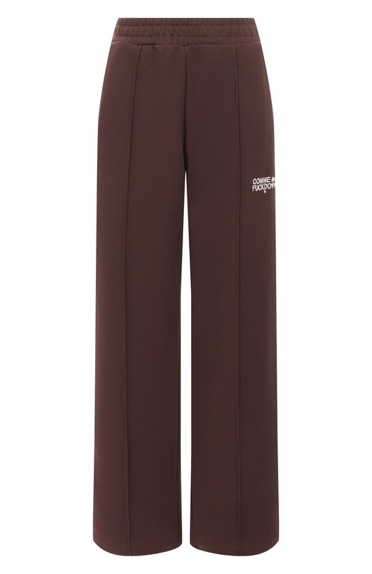 Хлопковые брюки Comme des Fuckdown CFABW01374 Коричневый CFABW01374