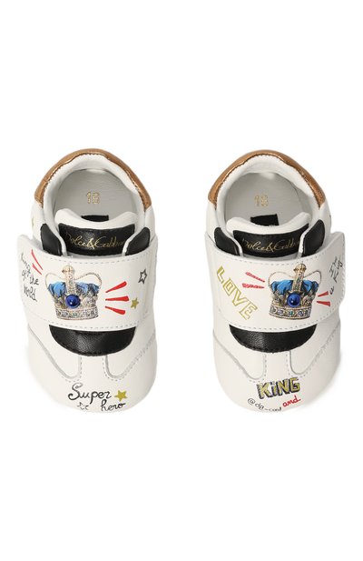 Кожаные пинетки DOLCE & GABBANA, арт. DK0117/AD777, фото 4