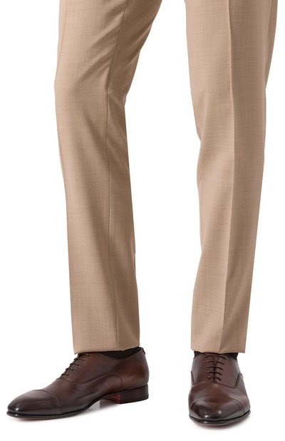 Кожаные оксфорды adrian SANTONI, арт. MCAG18883LA3SGFR, фото 3