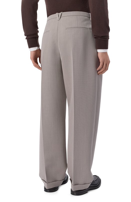 Шерстяные брюки Bottega Veneta 851380/V6DE0 Серый  851380/V6DE0 Фото 4