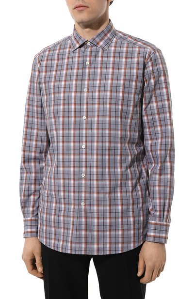 Хлопковая рубашка ZEGNA, арт. UCX01A6/SRF5, фото 3