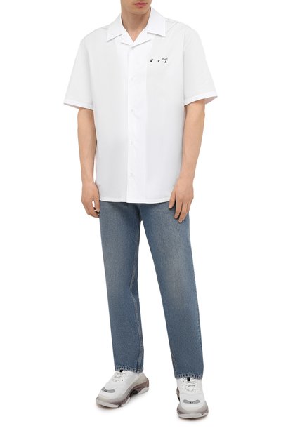 Хлопковая рубашка OFF-WHITE, арт. 0MGA163S21FAB009, фото 2