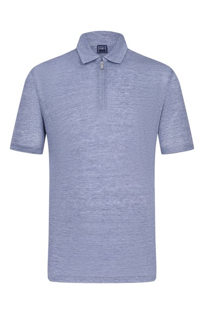 Мужское льняное поло FEDELI, арт. TU000242/LIN0 JERSEY MELANGE