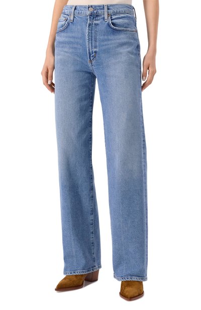 Джинсы harper AGOLDE голубого цвета по цене 52400 руб., арт. A91531854, фото 3 Джинсы harper AGOLDE, арт. A91531854, фото 3