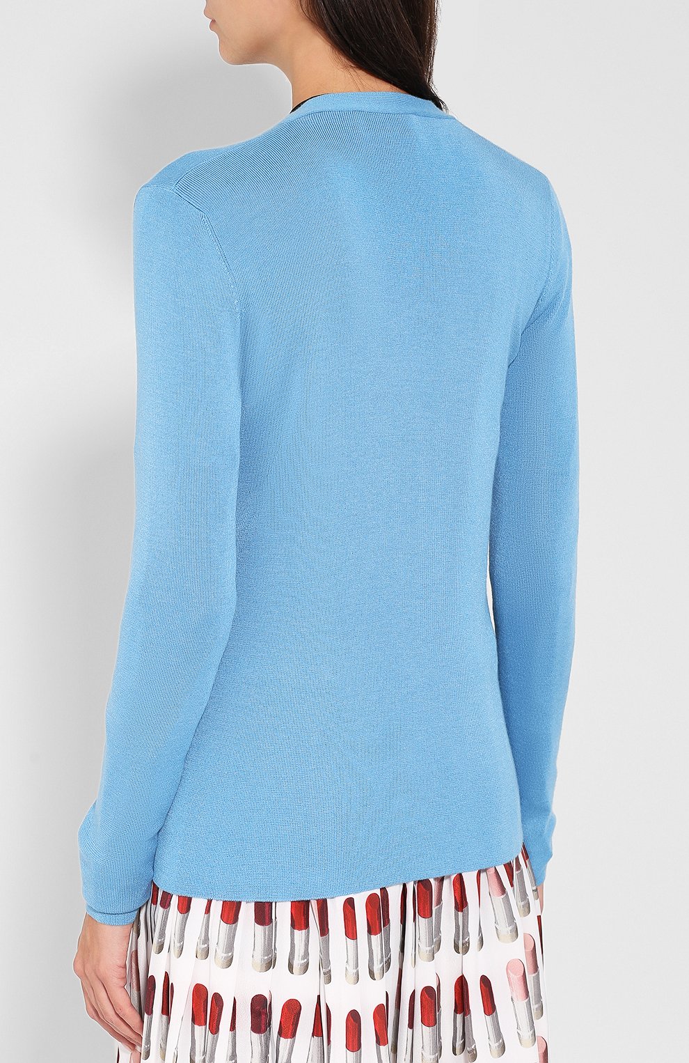 Однотонный кардиган на пуговицах PRADA, арт. 25437-40J-F0076, фото 4