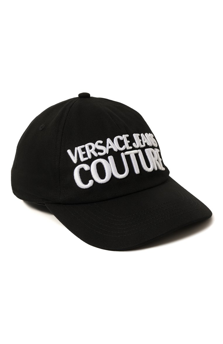 Хлопковая бейсболка VERSACE JEANS COUTURE, арт. 73GAZK10-BASEBALL CAP WITH PENCES/ZG010, фото 1