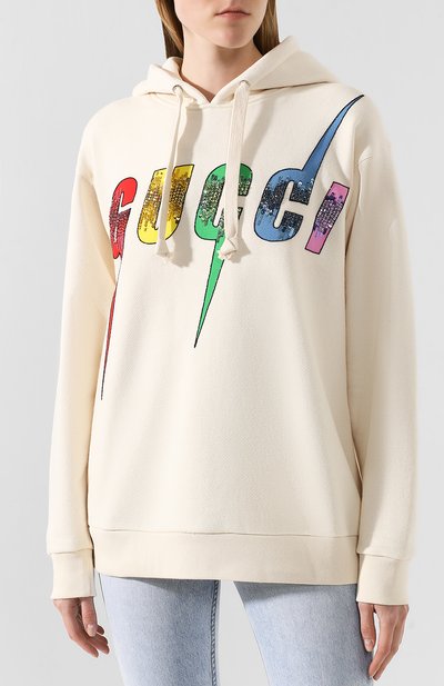 Хлопковое худи GUCCI, арт. 469251/XJA0E, фото 3