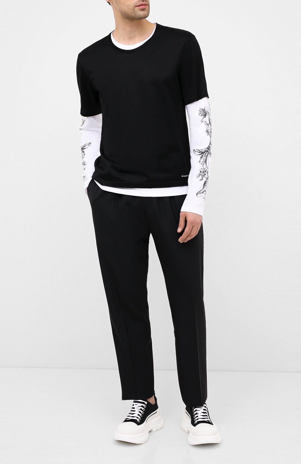 Хлопковый лонгслив ALEXANDER MCQUEEN, арт. 615286/QPZ66, фото 2