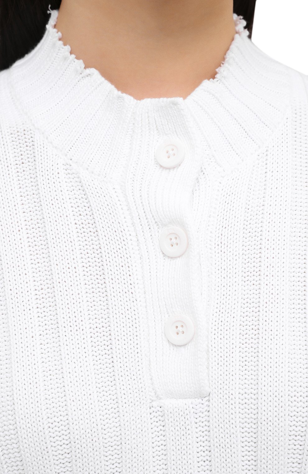 Хлопковый пуловер RTA, арт. WU069-7136WHT, фото 5