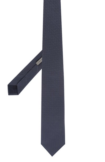 Шелковый галстук CORNELIANI синего цвета по цене 17800 руб., арт. 83U390-9120320/00, фото 2 Шелковый галстук CORNELIANI, арт. 83U390-9120320/00, фото 2