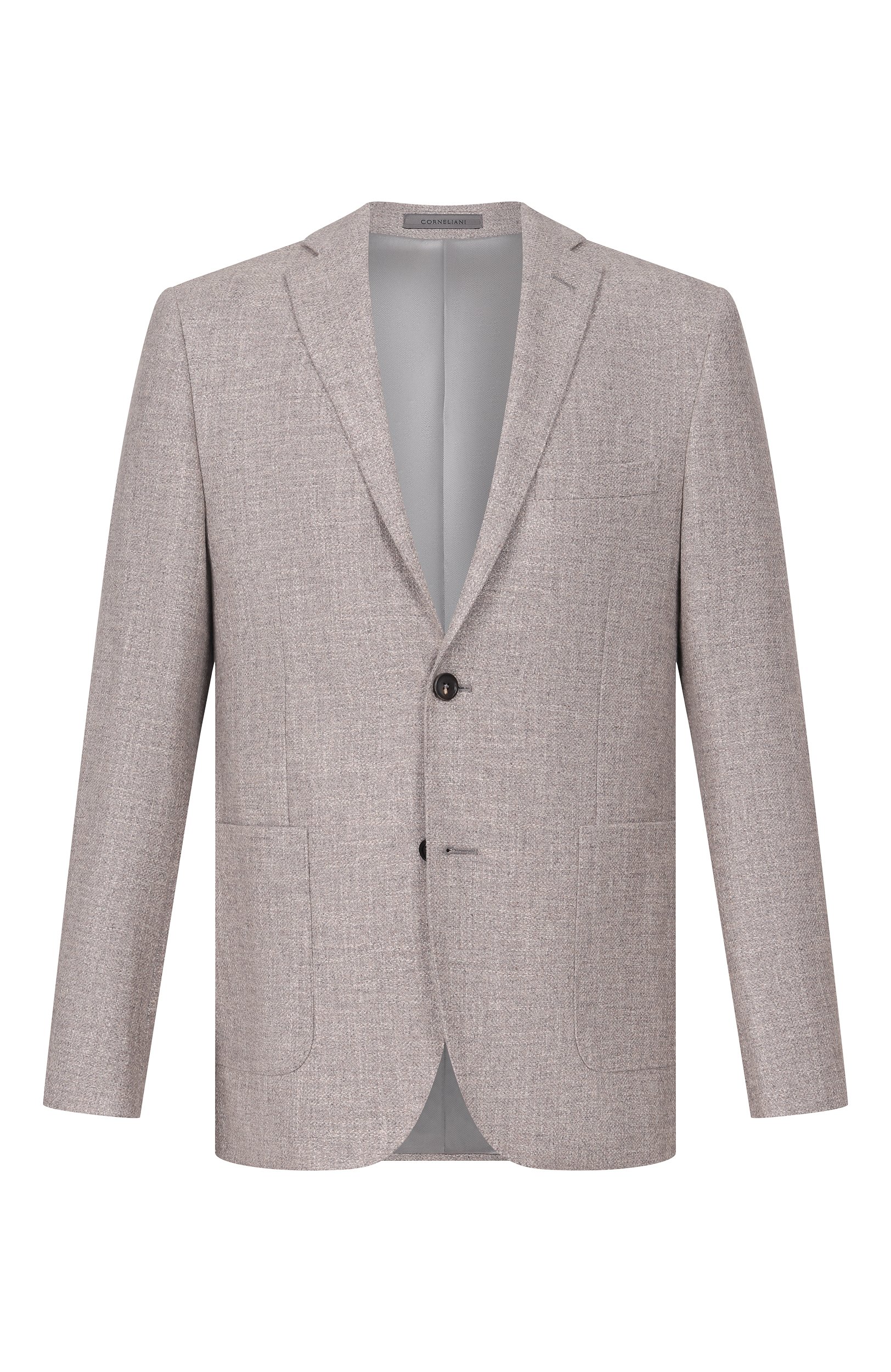Пиджак из шерсти и шелка CORNELIANI серого цвета по цене 125500 руб., арт. 286002/2A16247, фото 1 Пиджак из шерсти и шелка CORNELIANI, арт. 286002/2A16247, фото 1