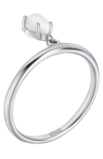 Кольцо water с лунным камнем MOONKA серебряного цвета по цене 6400 руб., арт. wt-sr-mns, фото 3 Кольцо water с лунным камнем MOONKA, арт. wt-sr-mns, фото 3