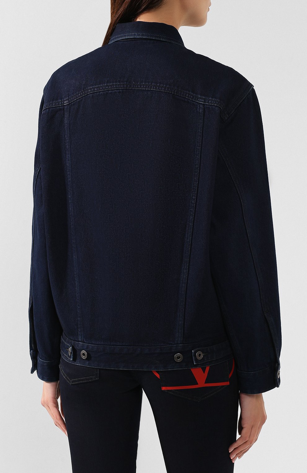 Джинсовая куртка VALENTINO темно-синего цвета по цене 225000 руб., арт. SB3DC01G4NA, фото 4 Джинсовая куртка VALENTINO, арт. SB3DC01G4NA, фото 4