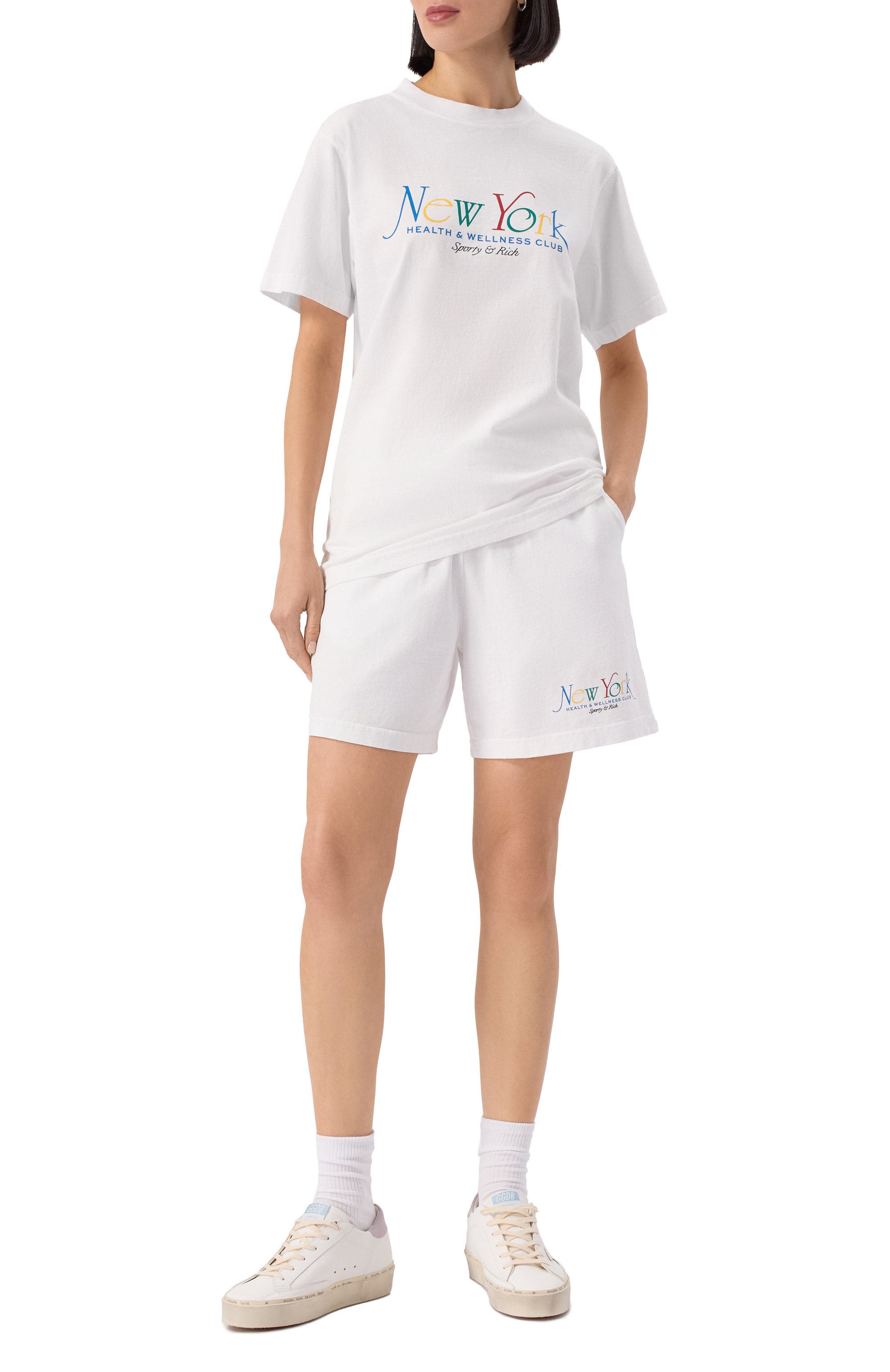 Хлопковая футболка SPORTY AND RICH, арт. T0043622034WH57, фото 2