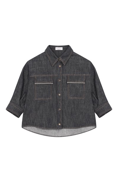 Джинсовая рубашка BRUNELLO CUCINELLI, арт. BB148C864A