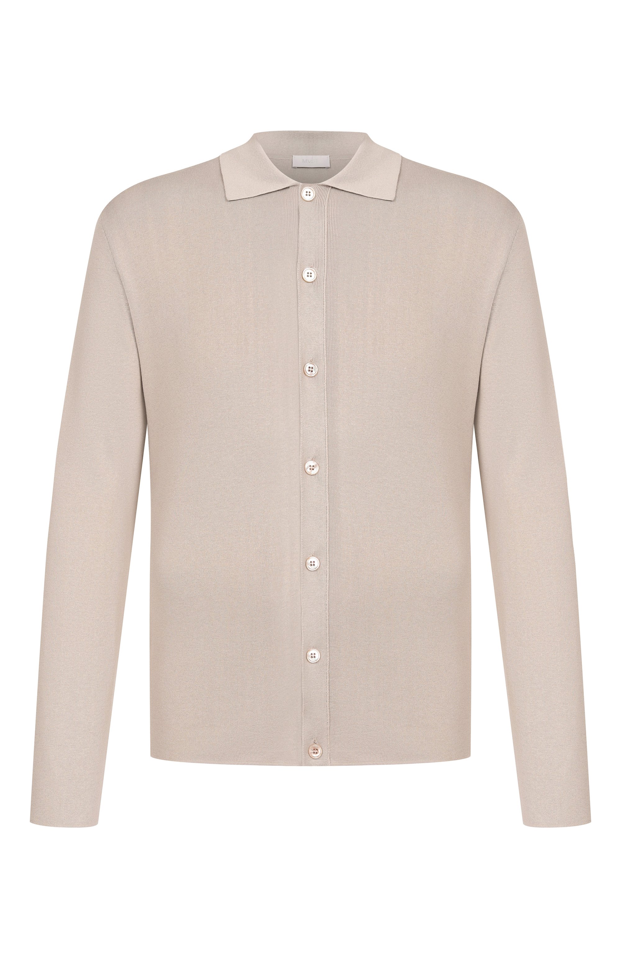Рубашка из шелка и хлопка MVST бежевого цвета по цене 134500 руб., арт. M26.2PM.K104/Y201 KNIT SETA C0T0NE, фото 1 Рубашка из шелка и хлопка MVST, арт. M26.2PM.K104/Y201 KNIT SETA C0T0NE, фото 1