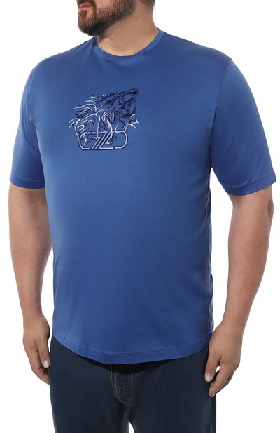 Хлопковая футболка ZILLI, арт. MBZ-NT580-LE0N1/MC01/62-64, фото 3