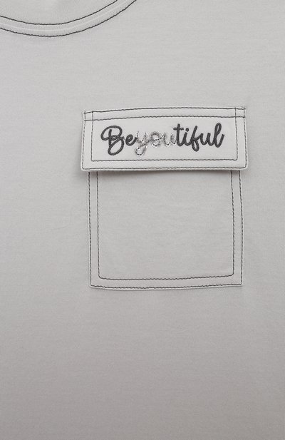 Хлопковая футболка BRUNELLO CUCINELLI, арт. B0A45T278B, фото 3