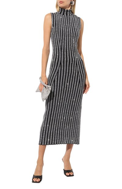 Платье с отделкой пайетками MISSONI серого цвета по цене 186500 руб., арт. DS24WG1R/BK039G, фото 2 Платье с отделкой пайетками MISSONI, арт. DS24WG1R/BK039G, фото 2