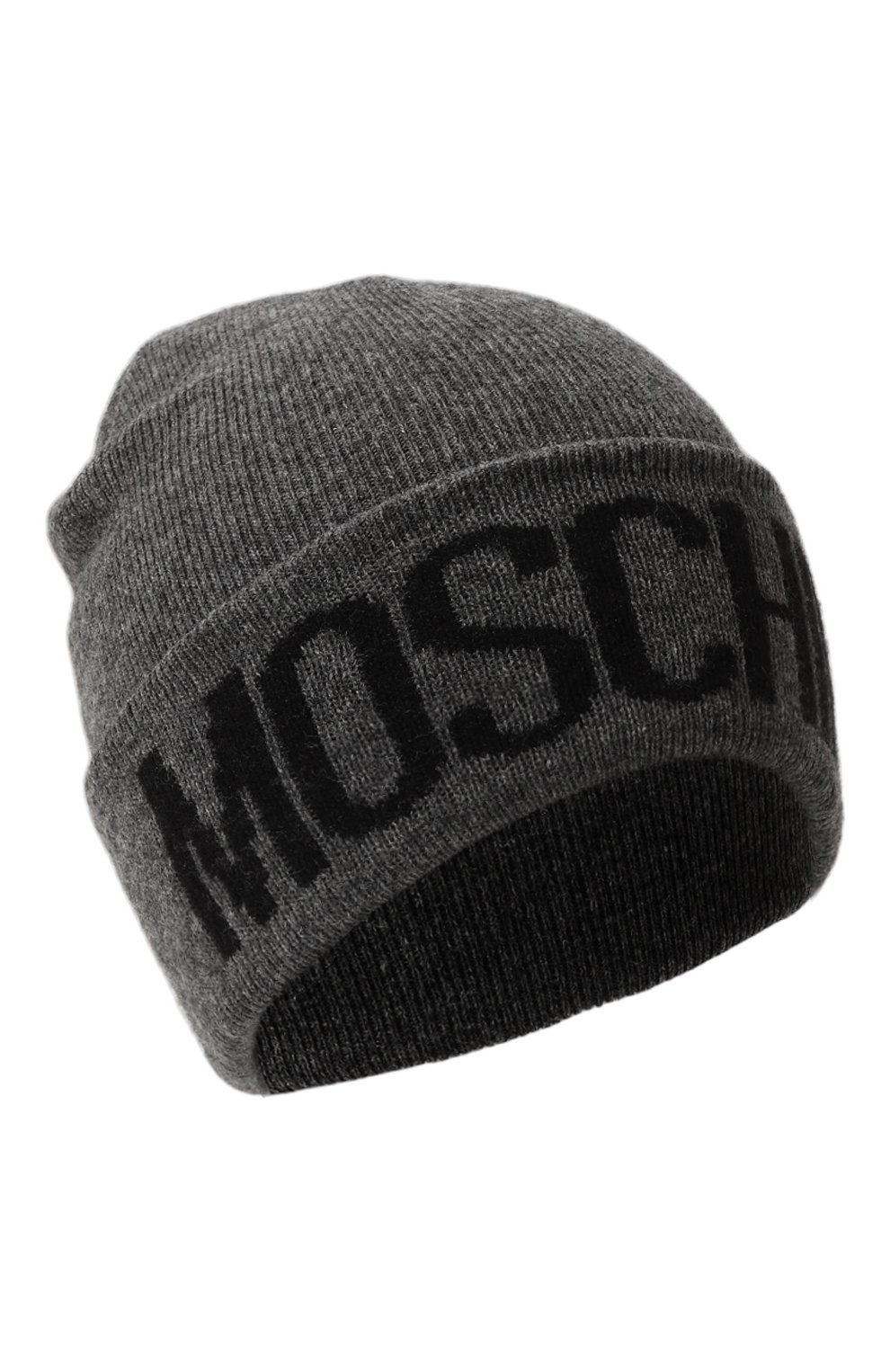 Шапка из вискозы и шерсти MOSCHINO серого цвета по цене 9895 руб., арт. 60091/M5672, фото 1 Шапка из вискозы и шерсти MOSCHINO, арт. 60091/M5672, фото 1