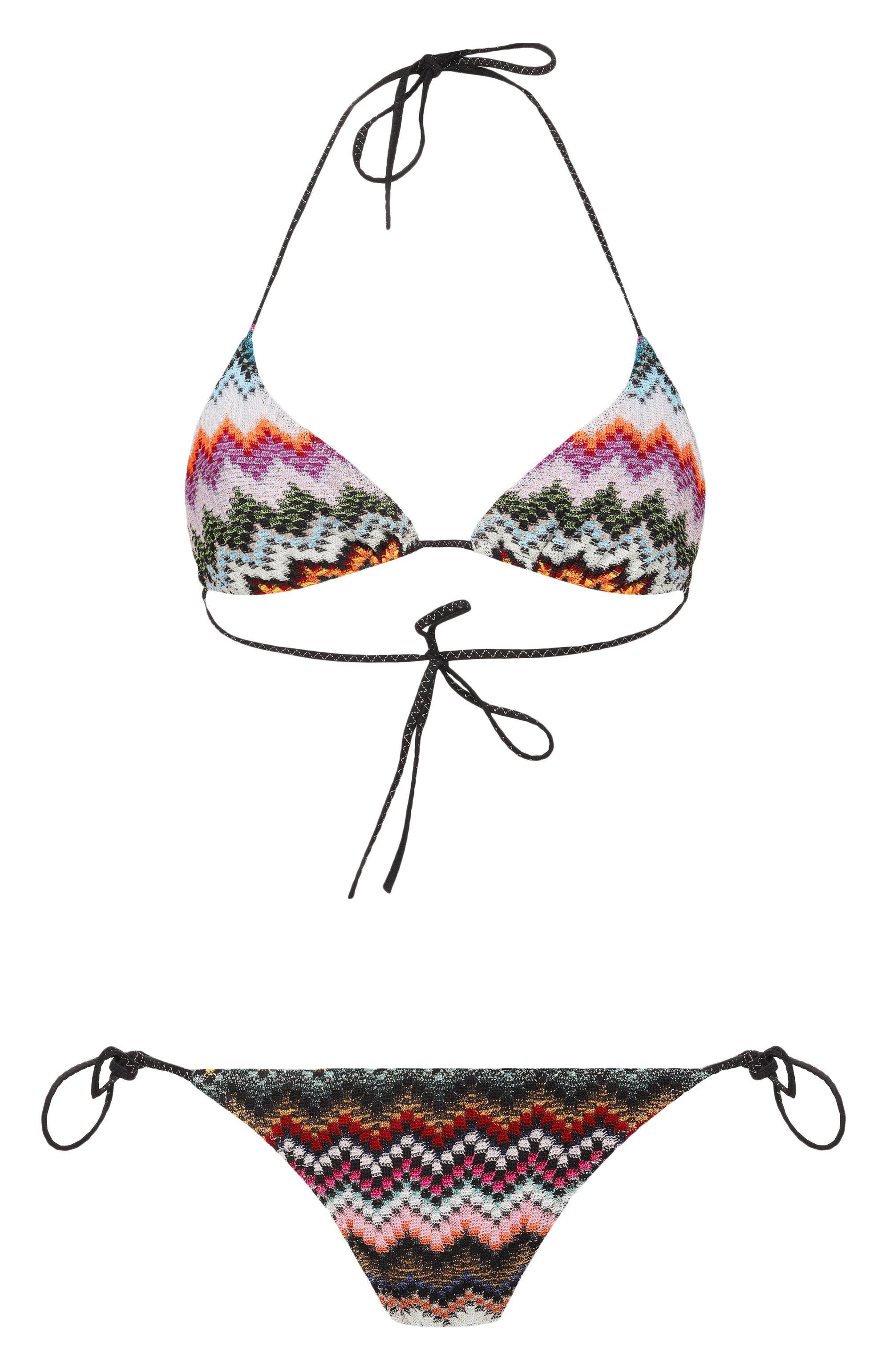 Раздельный купальник из вискозы MISSONI разноцветного цвета по цене 55950 руб., арт. MC22SP00/BR014F, фото 1 Раздельный купальник из вискозы MISSONI, арт. MC22SP00/BR014F, фото 1