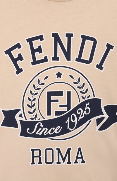 Хлопковая футболка FENDI, арт. JUI164/7AJ/3-5, фото 3